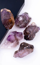 Chiredzi Amethyst Smoky Elestial Quartz Scepter Crystals-Crystals-Tragic Beautiful