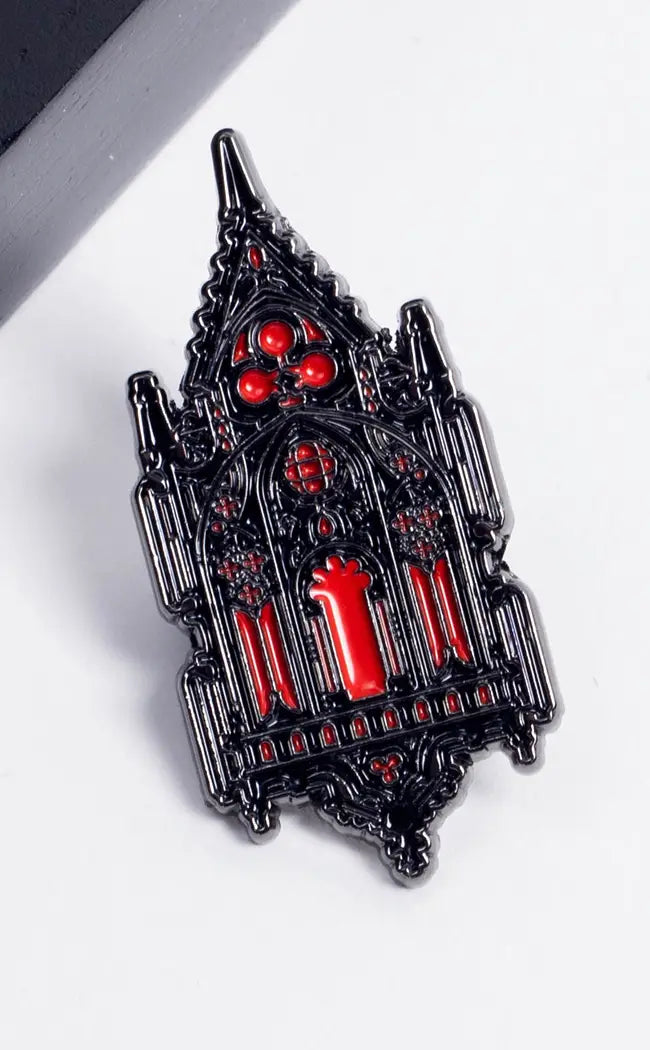 Church of Blood Enamel Pin-Gothic Accessories-Tragic Beautiful