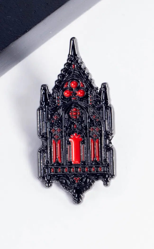 Church of Blood Enamel Pin-Gothic Accessories-Tragic Beautiful