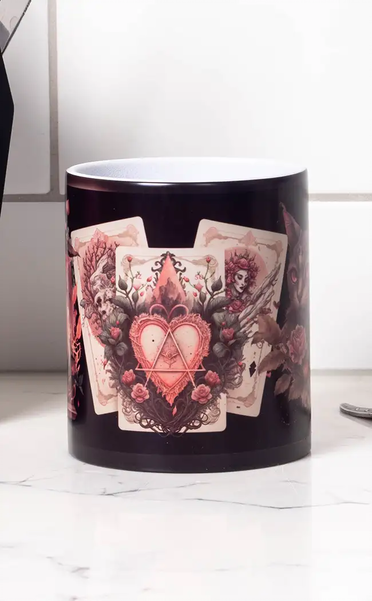 Colour Changing Mug | Rebel Rose-Gothic Gifts-Tragic Beautiful
