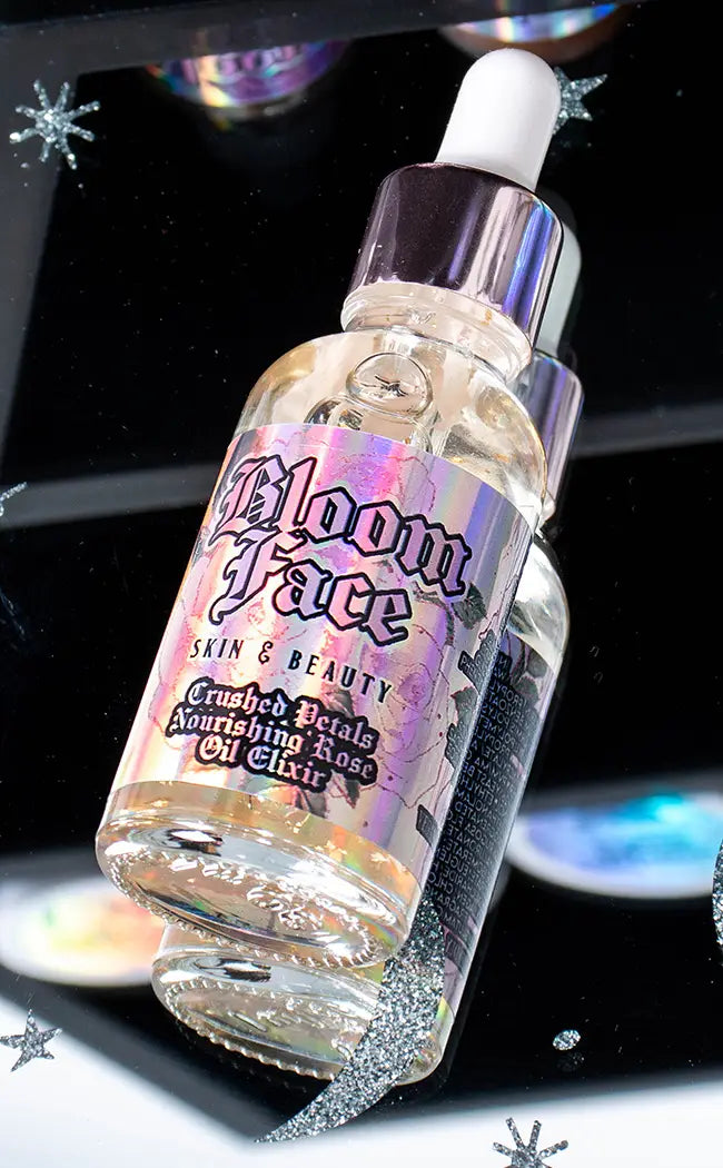 Bloom Face Crushed Petals Nourishing Rose Oil Elixir-Mermaid Salon-Tragic Beautiful