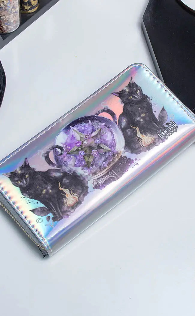 Crystal Ball Silver Holo Wallet-Burn Book Inc-Tragic Beautiful