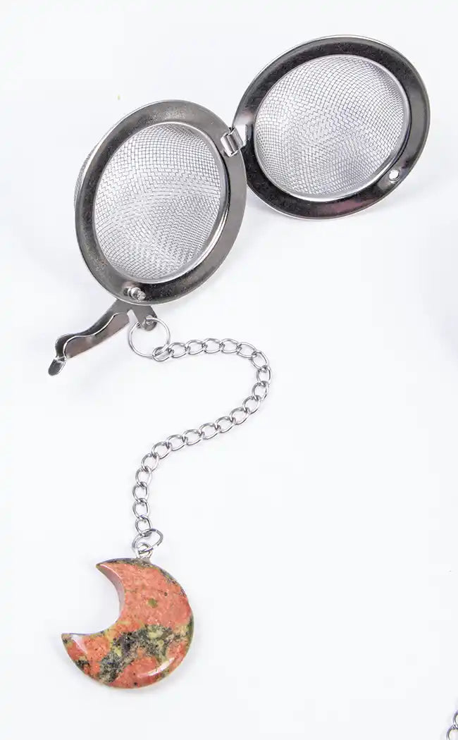 Crystal Moon Tea Strainer | Intuitively Picked-Queen Of Cups Tea-Tragic Beautiful