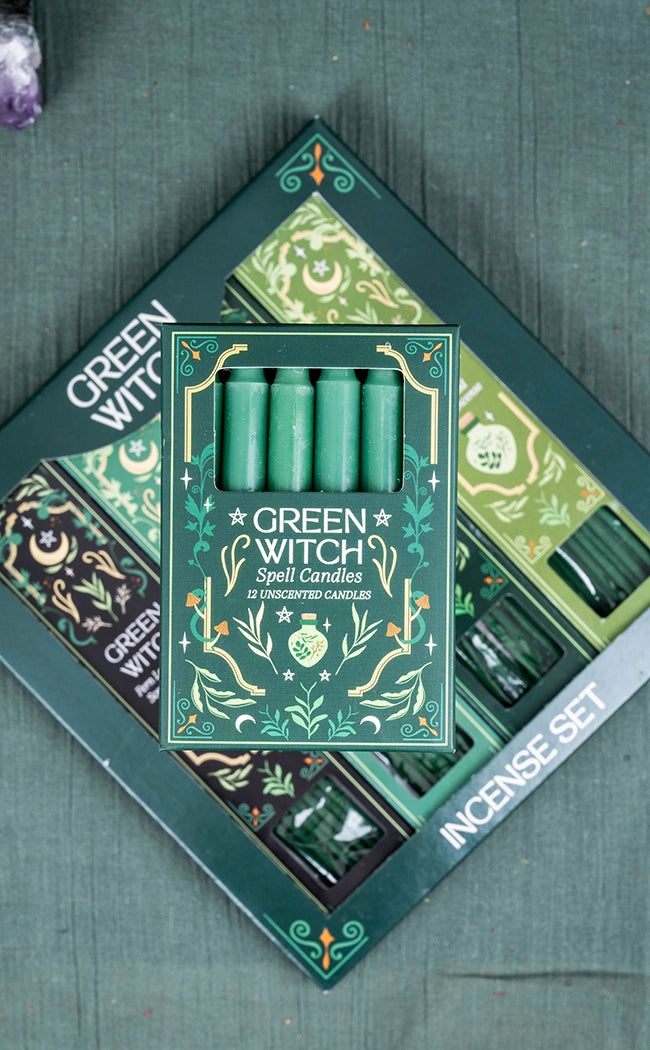 Green Witch Chime Spell Candles