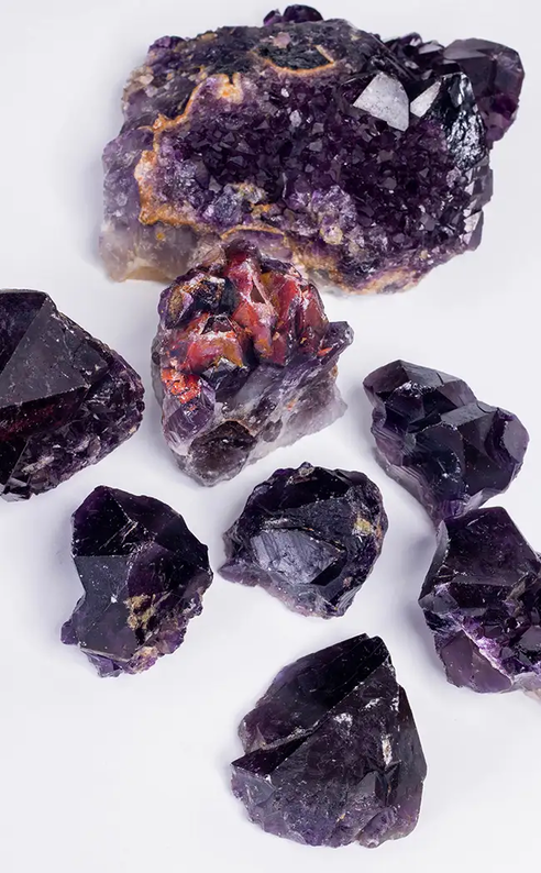 Dark Amethyst Clusters-Crystals-Tragic Beautiful