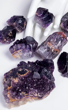 Dark Amethyst Clusters-Crystals-Tragic Beautiful