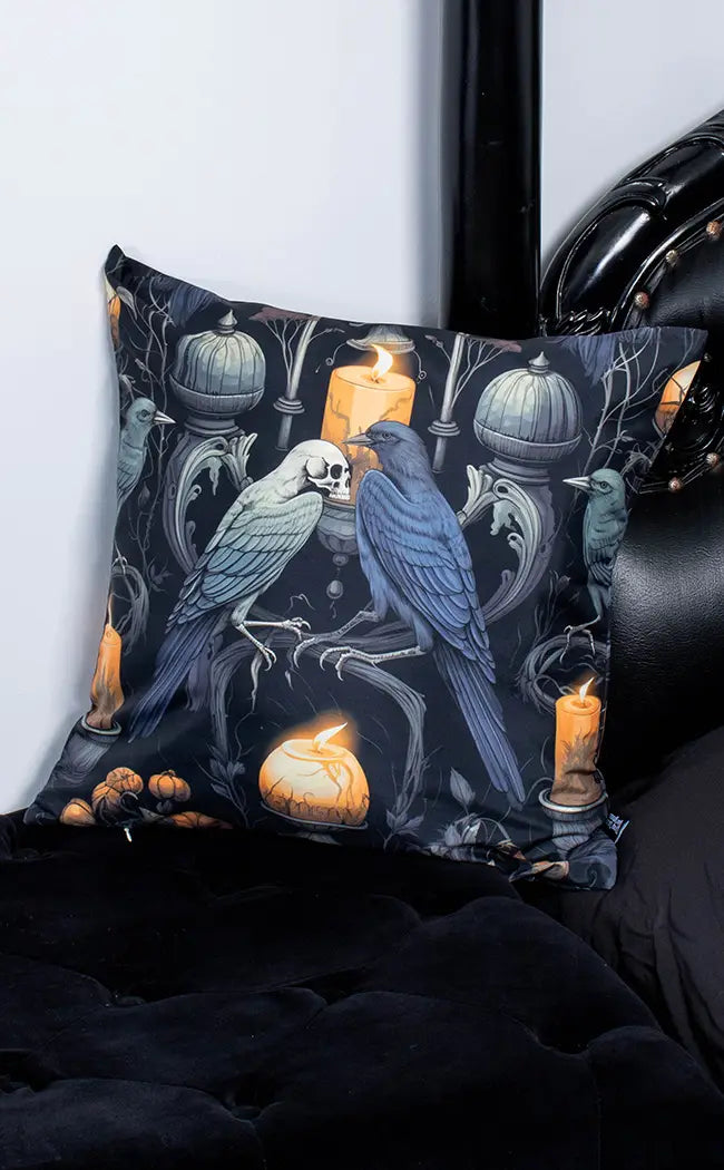 Dark Aviary Cushion Cover-Drop Dead Gorgeous-Tragic Beautiful