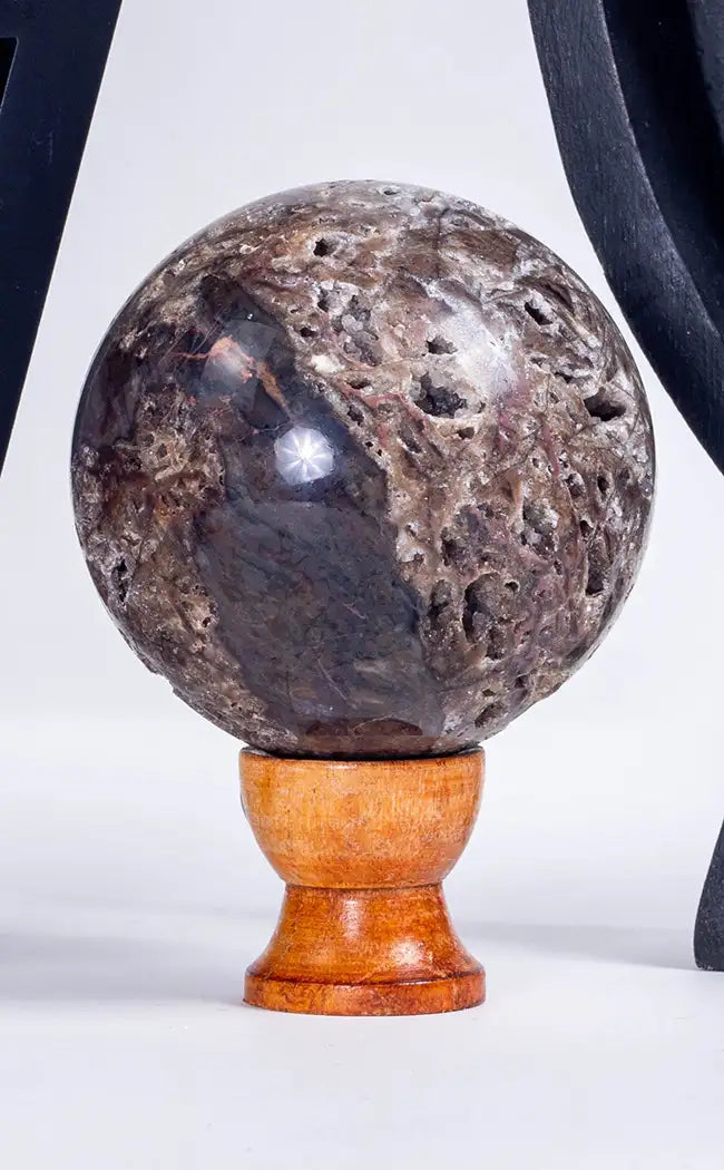 Dark Sphalerite Geode Spheres-Crystals-Tragic Beautiful