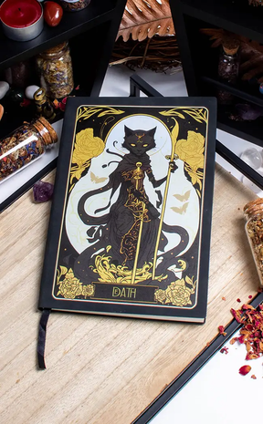 Death Cat Notebook-Drop Dead Gorgeous-Tragic Beautiful