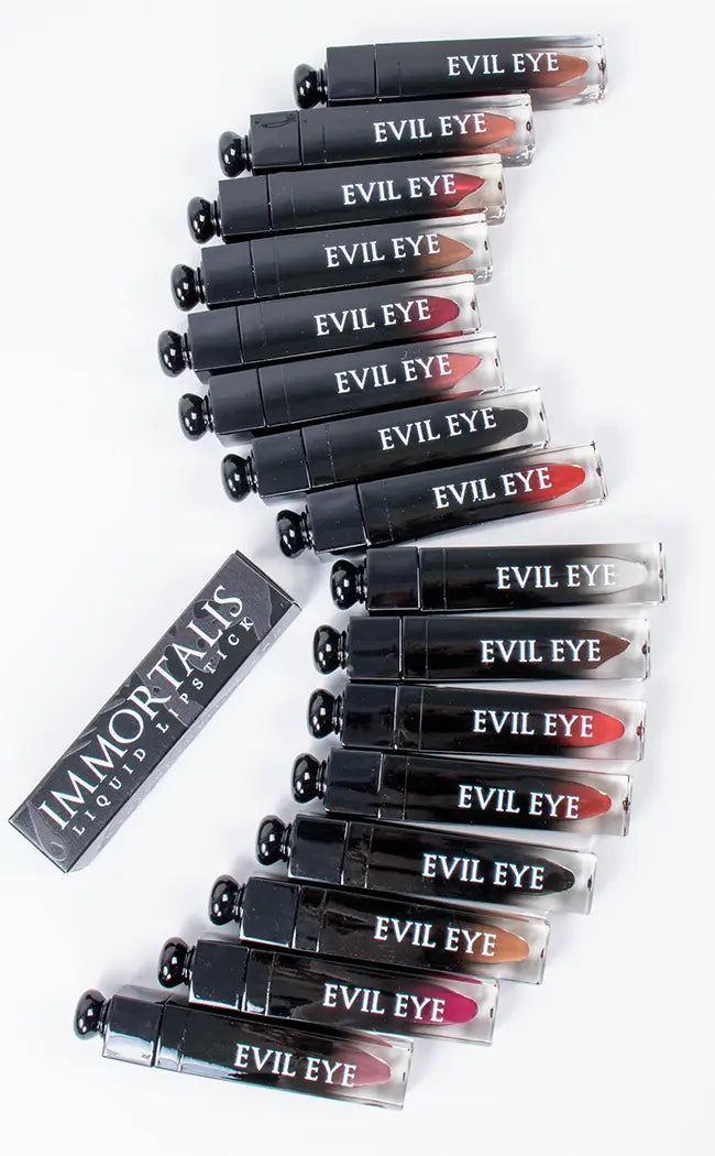 Domina | Coal Black Matte Lipstick-Evil Eye Cosmetics-Tragic Beautiful