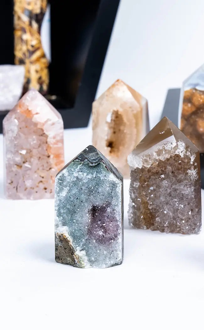 Druzy Agate Towers