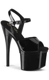 ESTEEM-709 Black Patent Heels-Pleaser-Tragic Beautiful