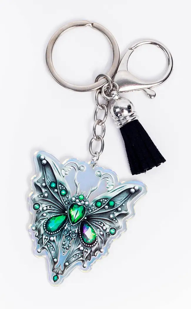 Emerald City Magic Moth Keychain-Drop Dead Gorgeous-Tragic Beautiful
