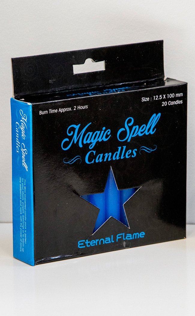 Eternal Flame Spell Candles | Light Blue-Candles-Tragic Beautiful