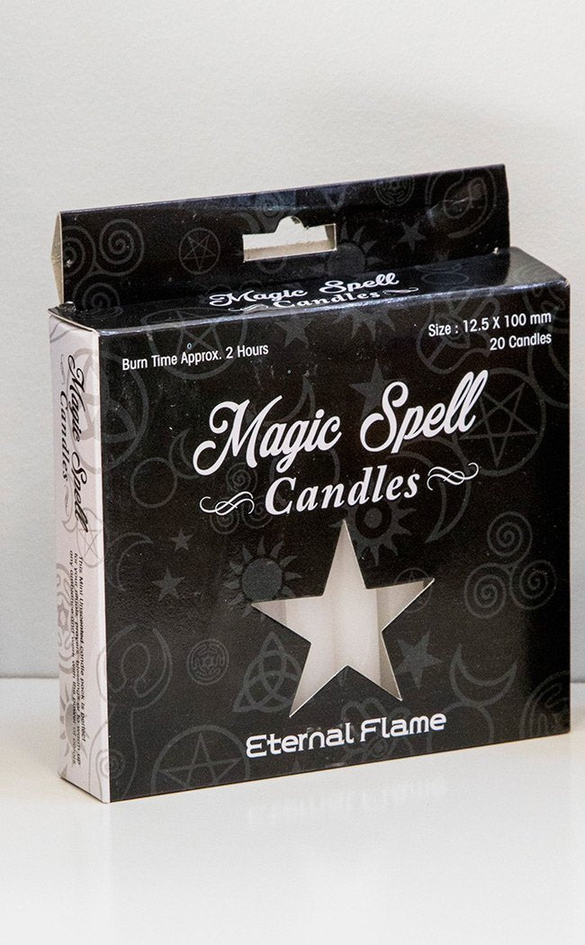 Eternal Flame Spell Candles | White-Candles-Tragic Beautiful