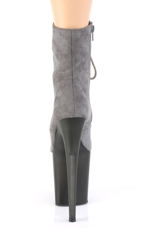 FLAMINGO-1020FST Grey Suede Tinted Boots-Pleaser-Tragic Beautiful