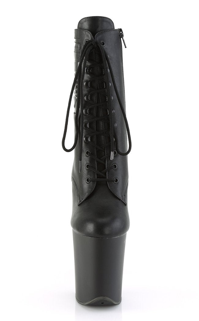 FLAMINGO-1020PK Black Ankle Boots-Pleaser-Tragic Beautiful