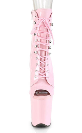 FLAMINGO-1021 Baby Pink Ankle Boots-Pleaser-Tragic Beautiful