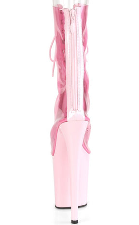 FLAMINGO-800-34 Baby Pink PVC Heels-Pleaser-Tragic Beautiful