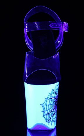 FLAMINGO-808SW Neon White Heels-Pleaser-Tragic Beautiful