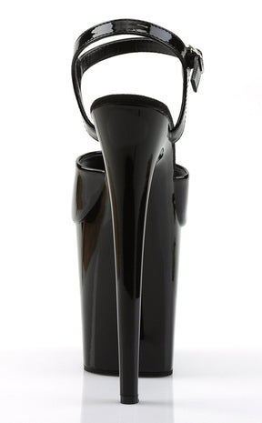 FLAMINGO-809 Black Patent Heels-Pleaser-Tragic Beautiful