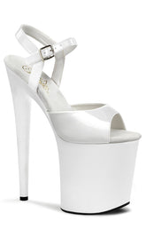FLAMINGO-809 White Patent Heels-Pleaser-Tragic Beautiful