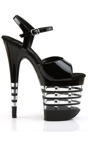 FLAMINGO-809LN Black Patent Heels-Pleaser-Tragic Beautiful