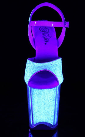FLAMINGO-810UVG Neon Opal Glitter Heels-Pleaser-Tragic Beautiful