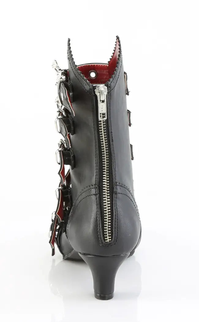 FLORA-1035 Black Vegan Mid-Calf Boots
