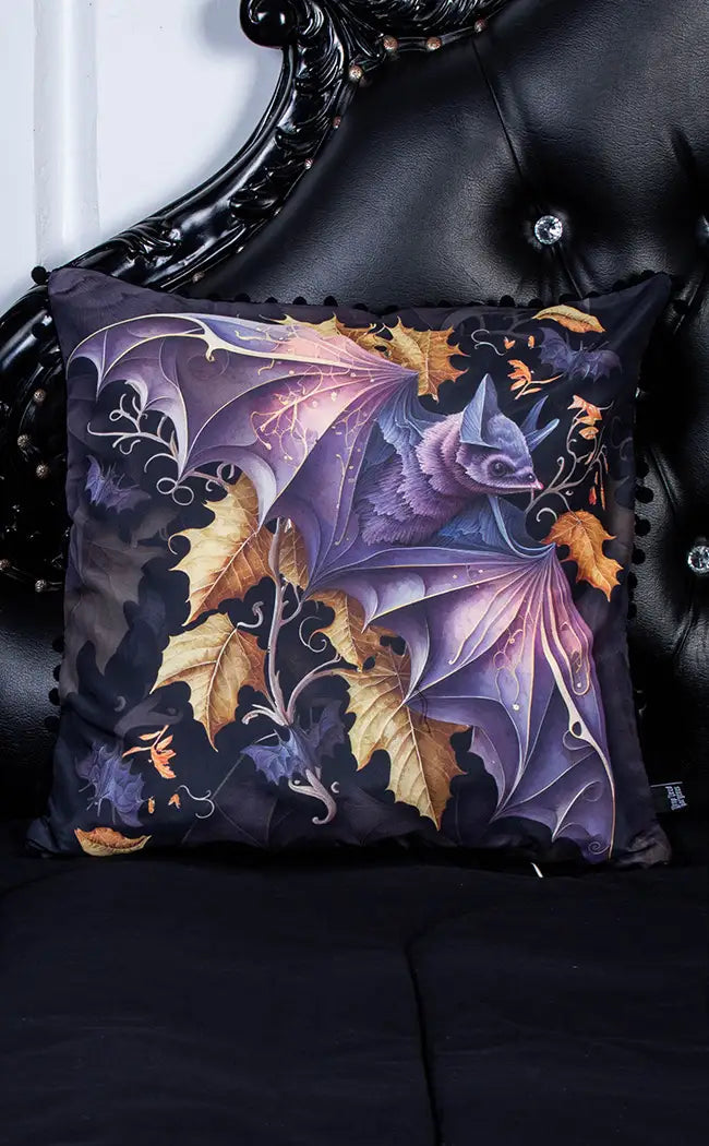 Fallen Autumn Bat Cushion Cover-Drop Dead Gorgeous-Tragic Beautiful
