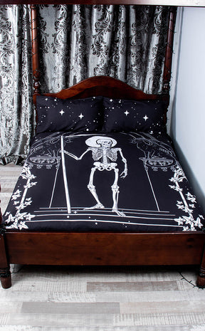 Fear The Reaper Quilt Cover Set & Pillowcases-Drop Dead Gorgeous-Tragic Beautiful