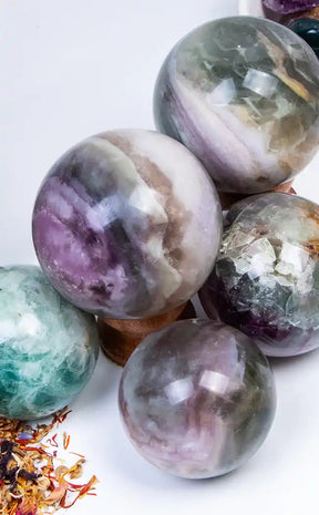 Fluorite Crystal Ball | Large-Crystals-Tragic Beautiful