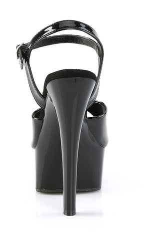 GLEAM-609 White Patent Platform Heels-Pleaser-Tragic Beautiful
