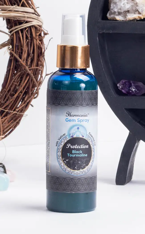Gem Sprays | Protection | Black Tourmaline-Witchcraft Supplies-Tragic Beautiful