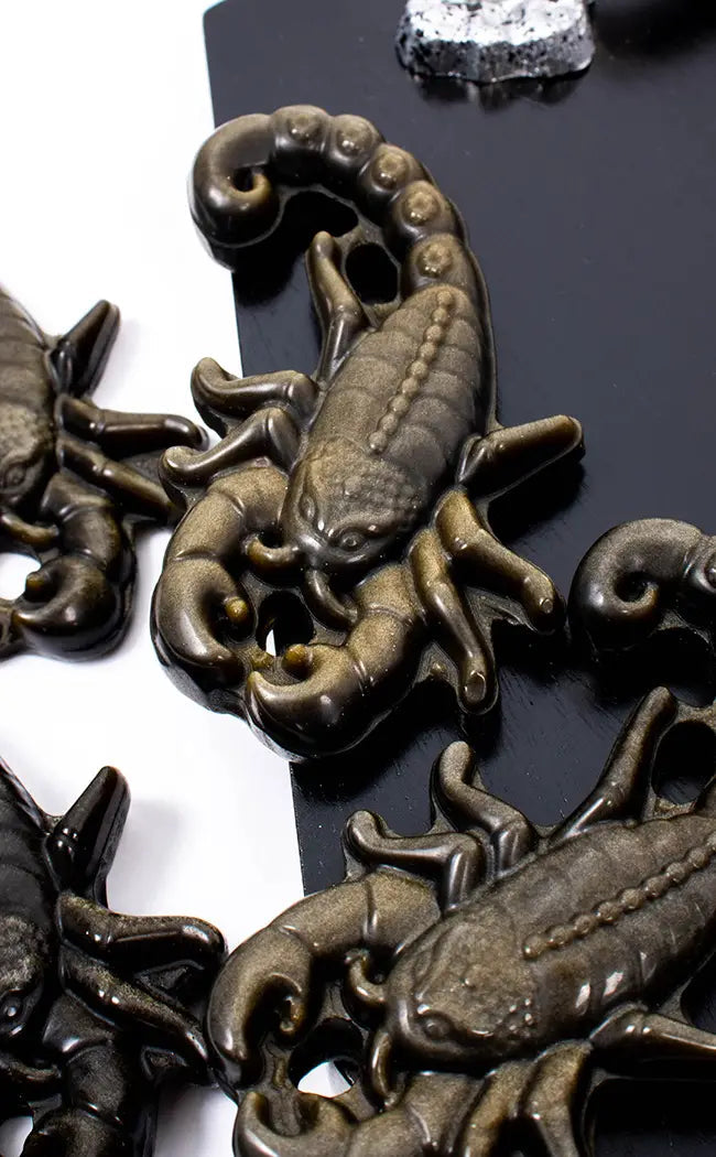 Gold Sheen Obsidian Scorpions