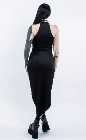 Gone Rogue Midi Dress-Punk Rave-Tragic Beautiful