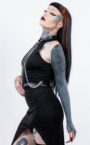Gone Rogue Midi Dress-Punk Rave-Tragic Beautiful