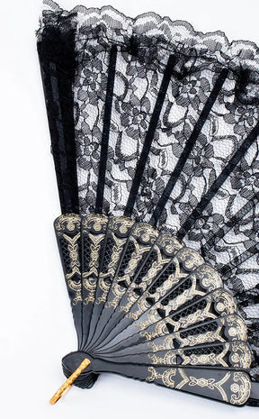 Gothic Lace Hand Fan
