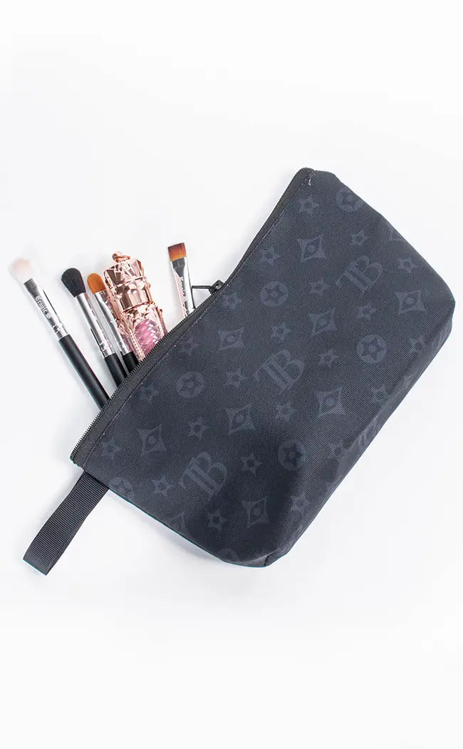 Gothic Monogram Pencil Case / Makeup Bag