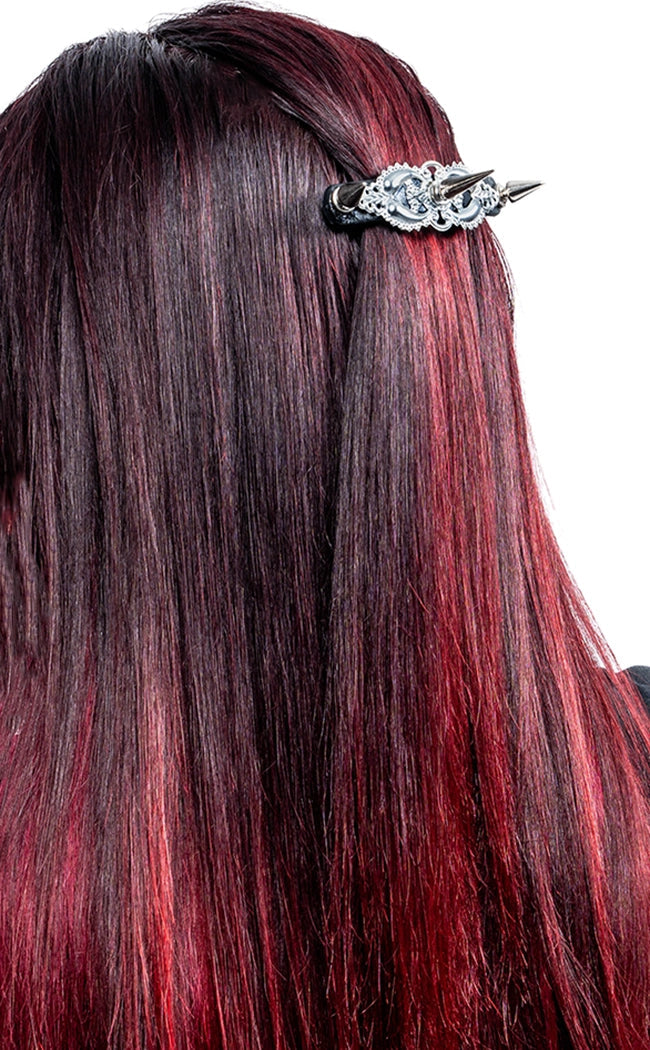 Grave Risk Spiked Hair Clip Barrette