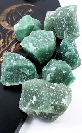 Green Aventurine Raw Rough Chunk-Crystals-Tragic Beautiful