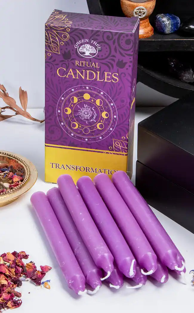 Perfect Candles For Ritual Purple Chime Spell Candles | Pagan Witchcraft Magic Tools | Australia