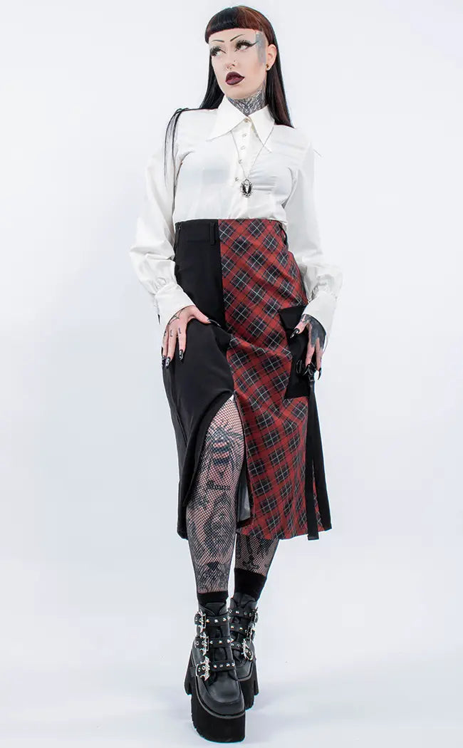Guinevere Midi Skirt-Punk Rave-Tragic Beautiful