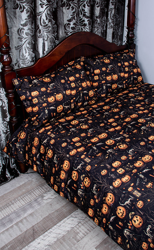 Halloweentown Quilt Cover Set & Pillowcases-Drop Dead Gorgeous-Tragic Beautiful