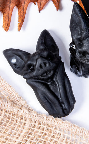 Hand Carved Natural Obsidian Bat-Crystals-Tragic Beautiful