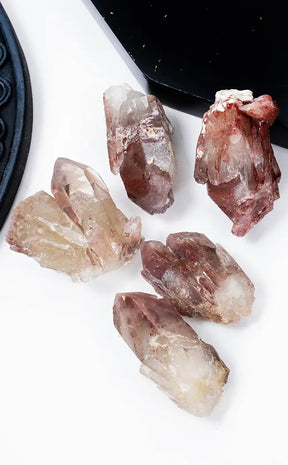 Hematoid Quartz Points | Natural-Crystals-Tragic Beautiful