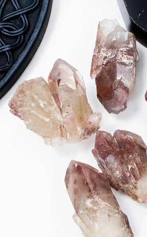 Hematoid Quartz Points | Natural-Crystals-Tragic Beautiful