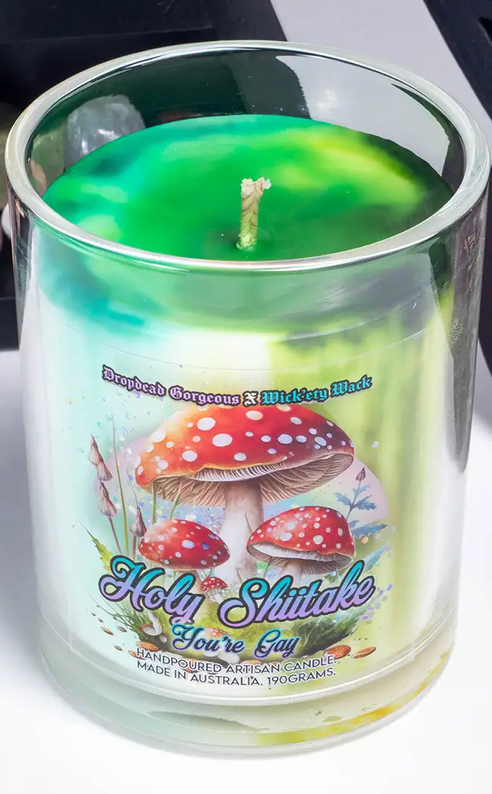 Holy Shiitake Candle-Wick'ety Wack-Tragic Beautiful