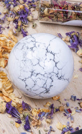Howlite Sphere-Crystals-Tragic Beautiful