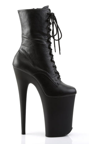 INFINITY-1020 Black Matte Ankle Boots-Pleaser-Tragic Beautiful